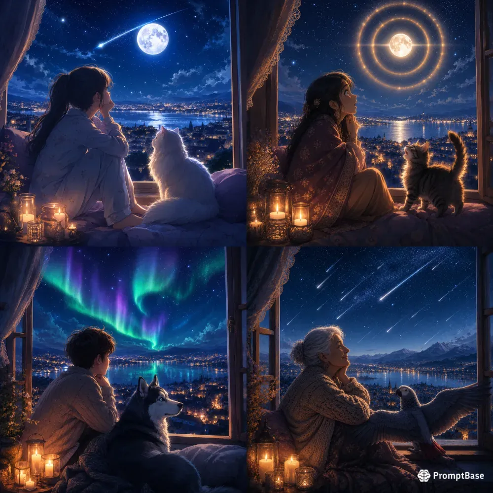 Moonlit Window Wonders