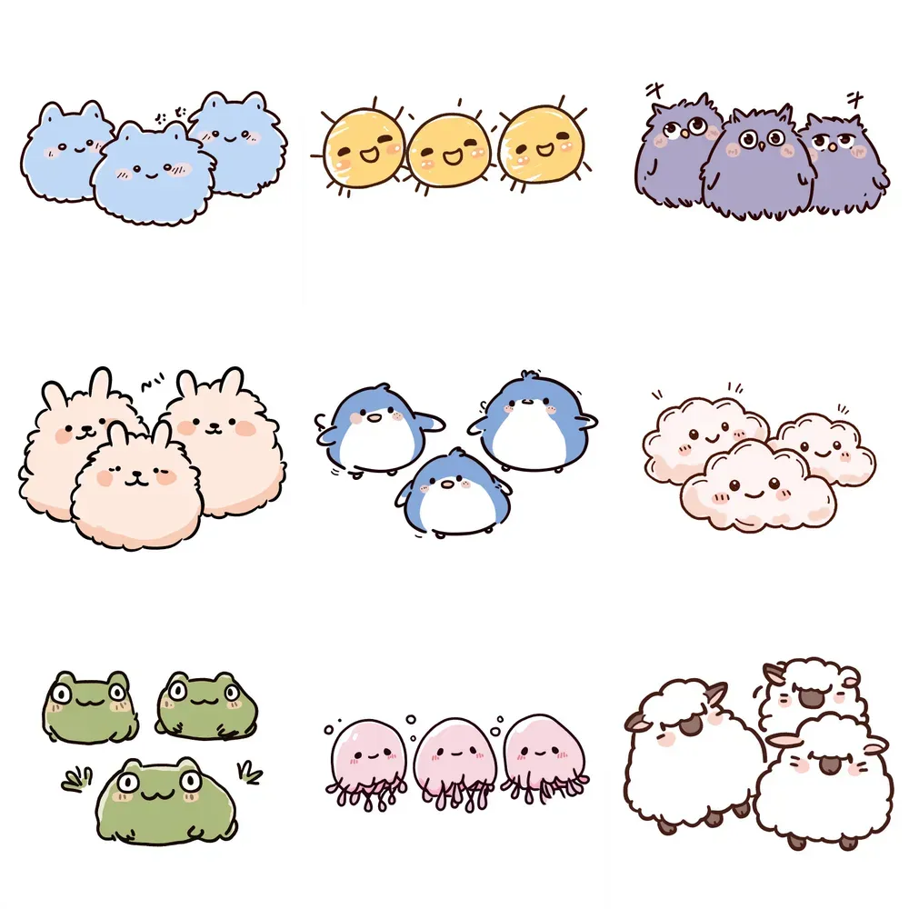 Triple Characters Drawing For Kids