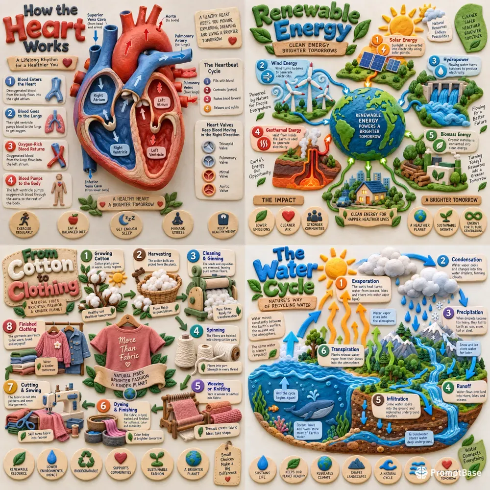 Clay Infographic Art