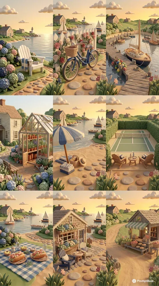 Summer Connecticut Life 3d Claymations