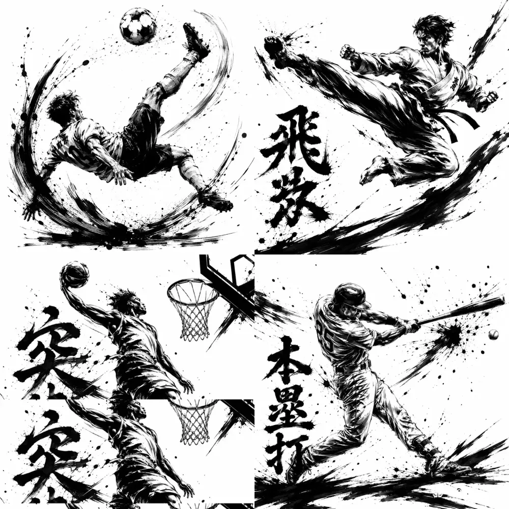 Dynamic Ink Sports Actions