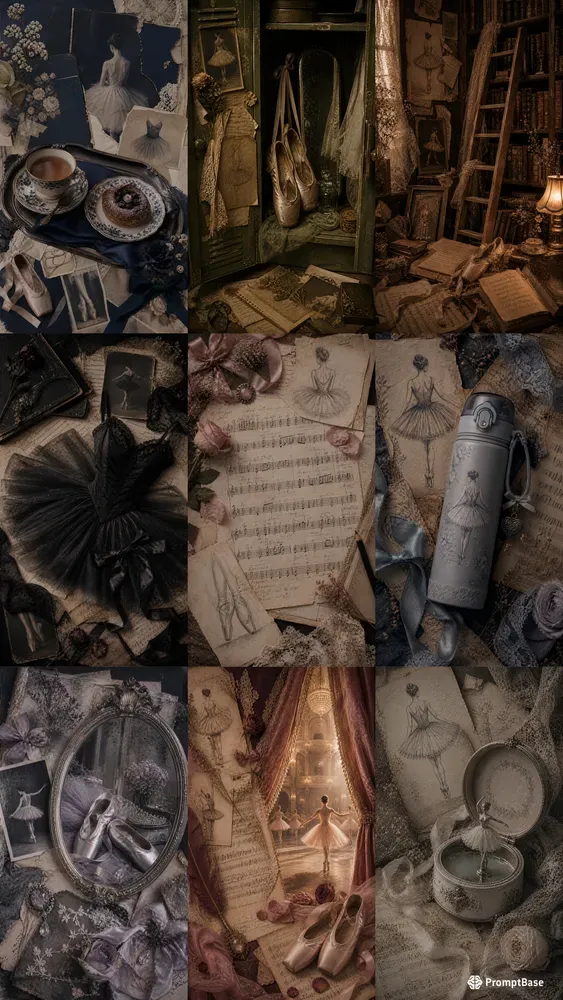 Dark Academia Ballerina Junk Journals