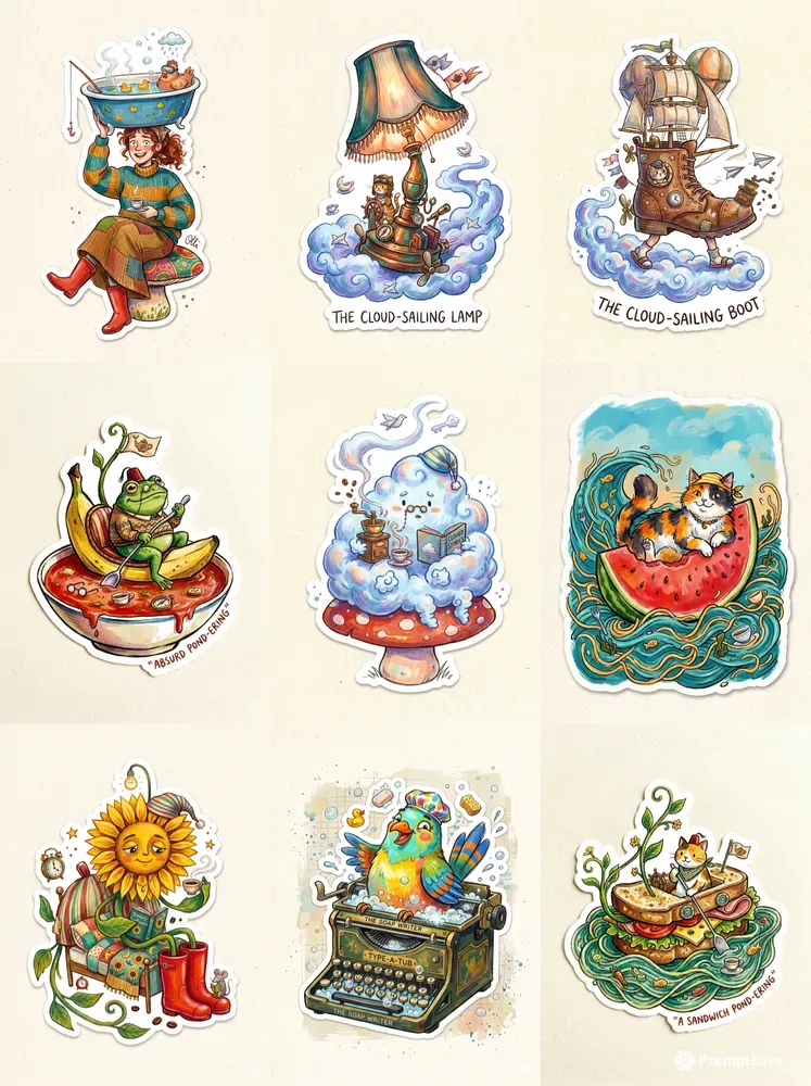 Handdrawn Absurd Sticker Packs