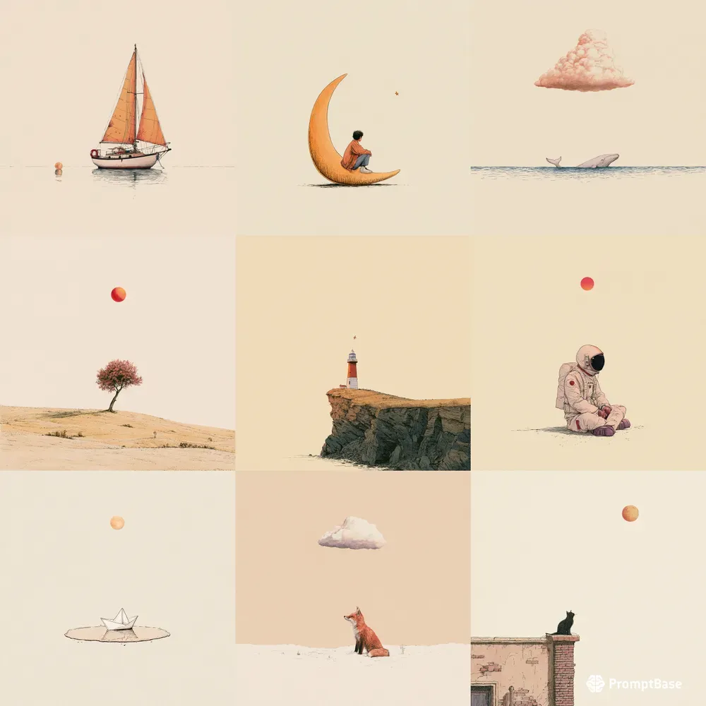 Minimal Poetic Illustrations