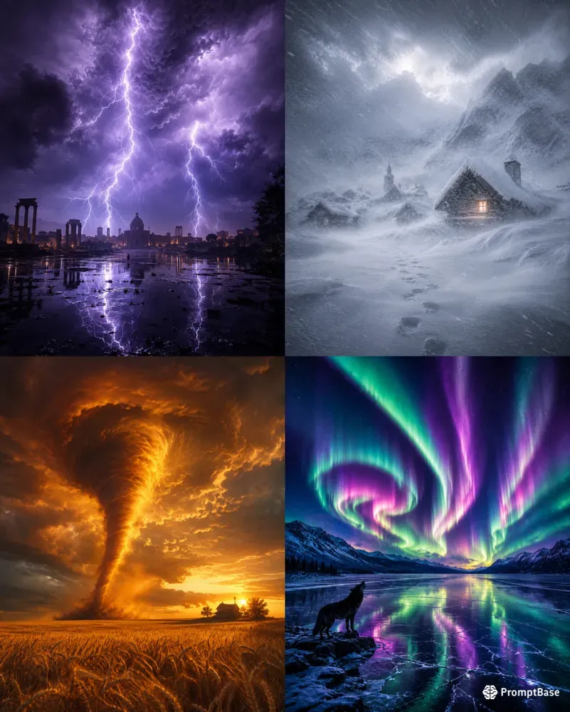 Cinematic Weather Photography Generator
