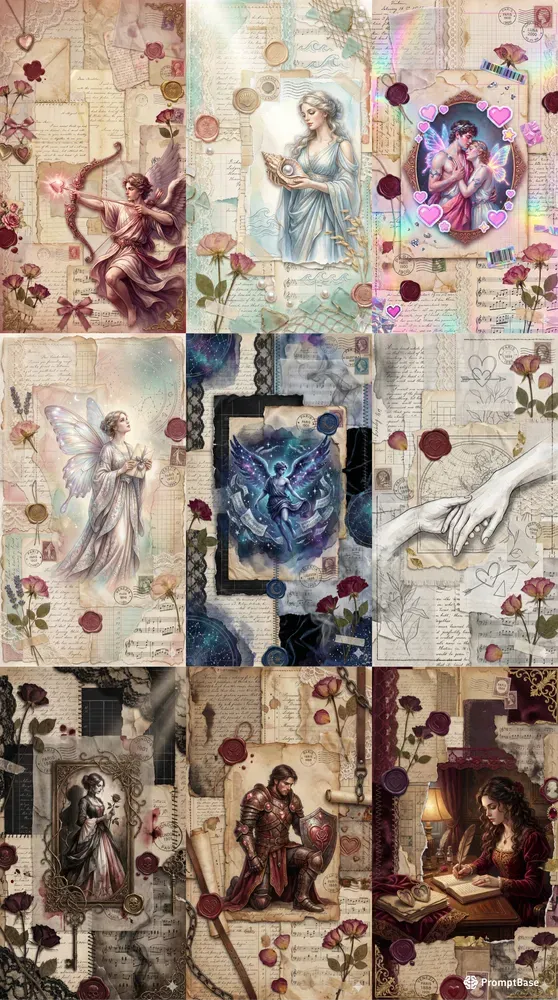 Valentine Fantasy Junk Journals