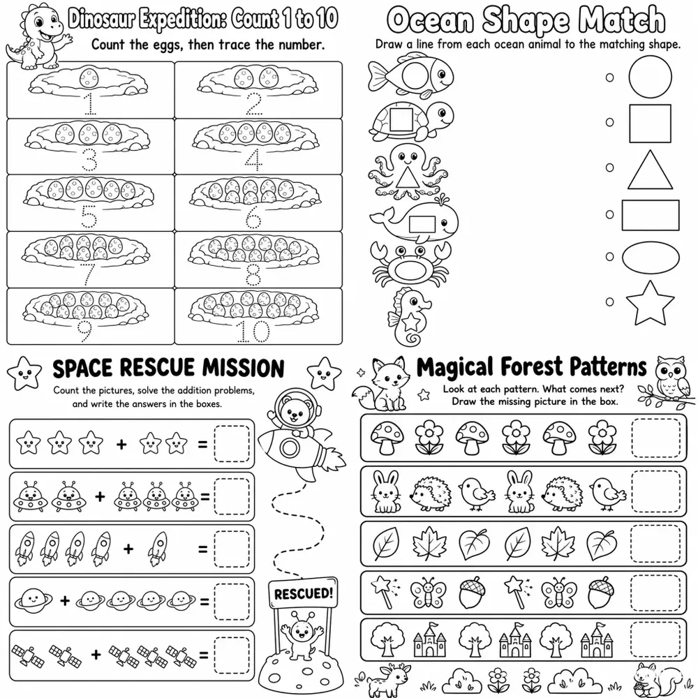 Smart Preschool Worksheets