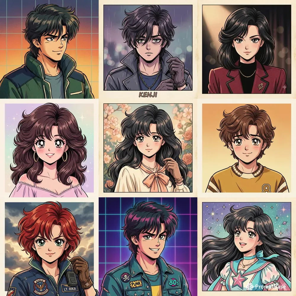 80s Retro Anime Portrait Studios