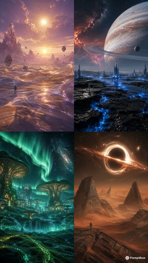Astronauts Discover Infinite Alien Worlds