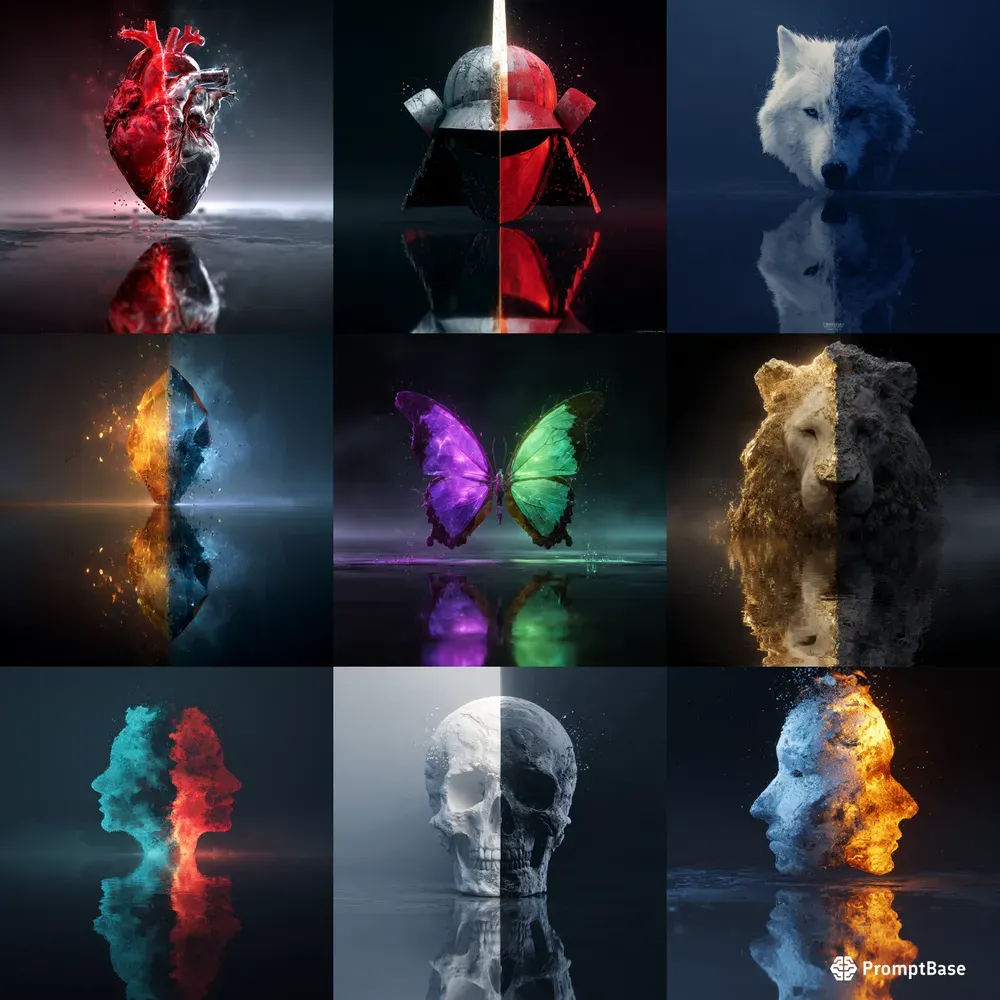 Split Element Surreal Wallpapers