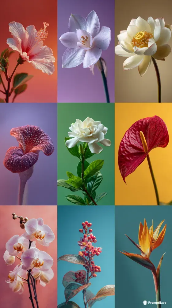 Ultrarealistic Exotic Flowers