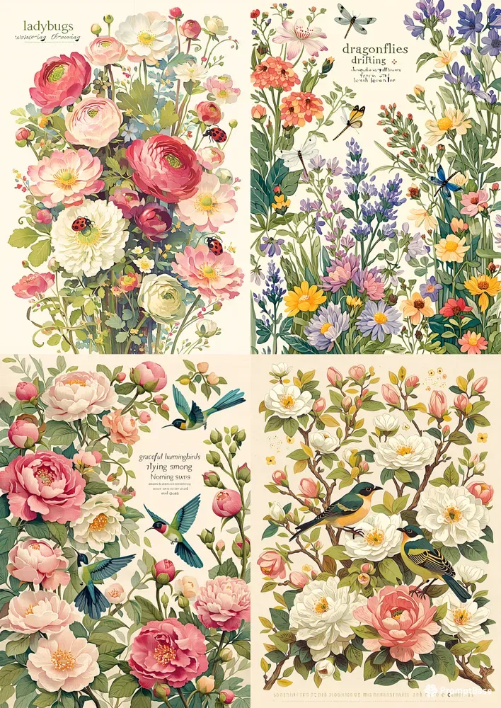 Botanical Greeting Card Collections
