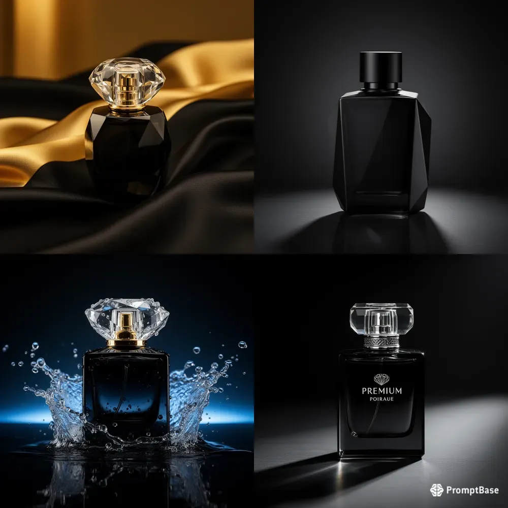 Luxury Black Glass Perfume Products