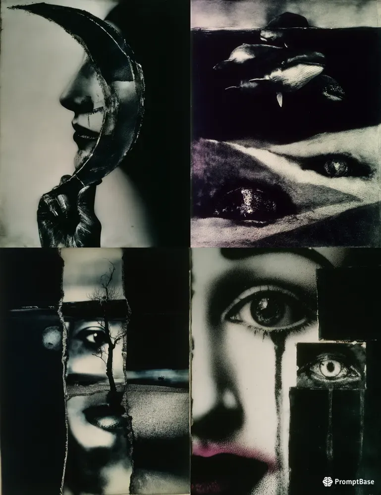 Monochromatic Surreal Art