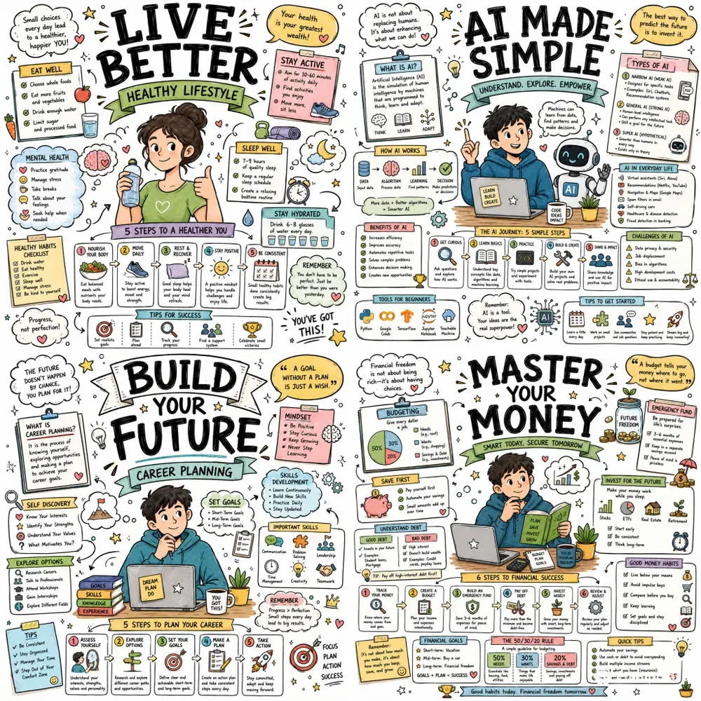 Educational Doodle Infographic Creators