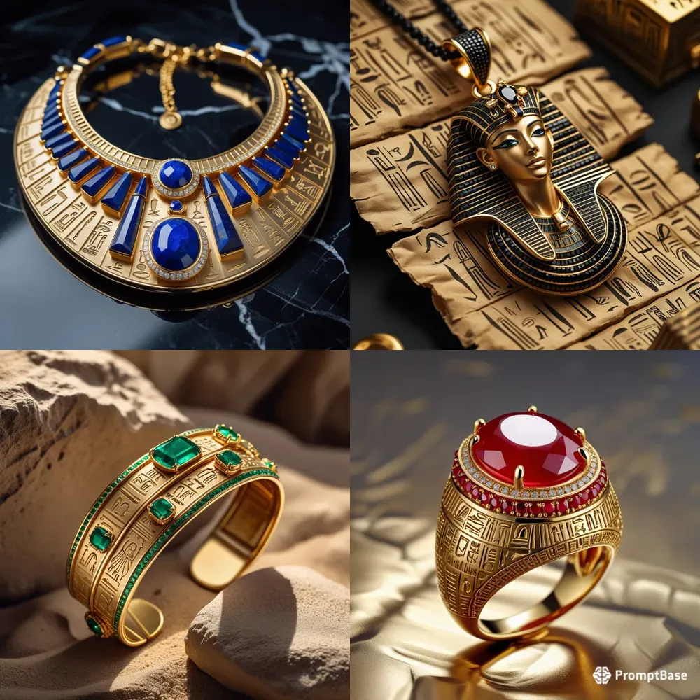 Women History Ancient Egypt Gold Designs