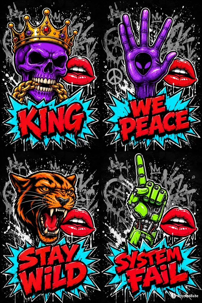 Urban Street Art Graffiti Poster Designs