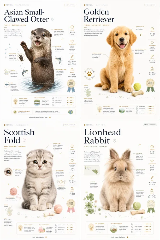 Cute Pet Breed Encyclopedias