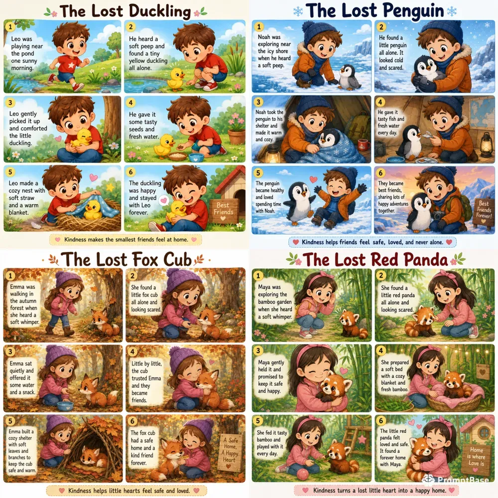 Cute Lost Animals Story Collections
