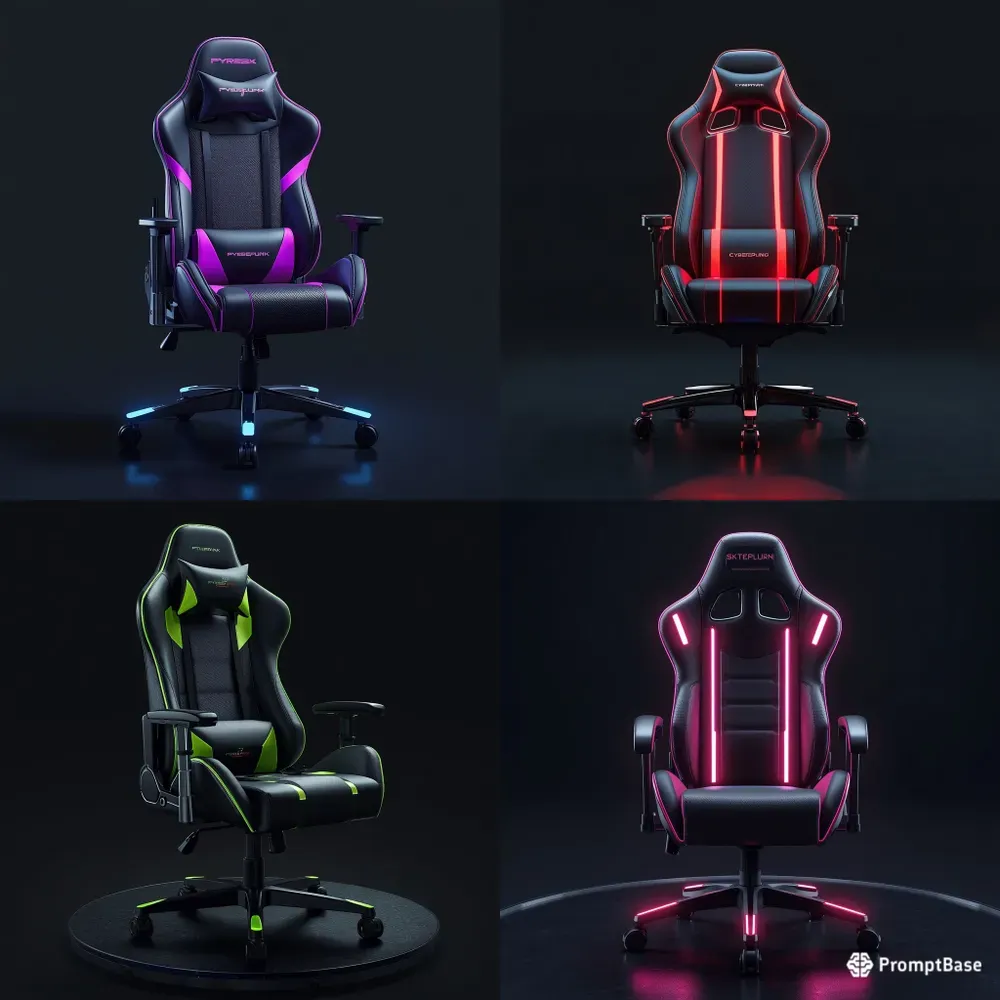 3D Cyberpunk Gaming Chairs