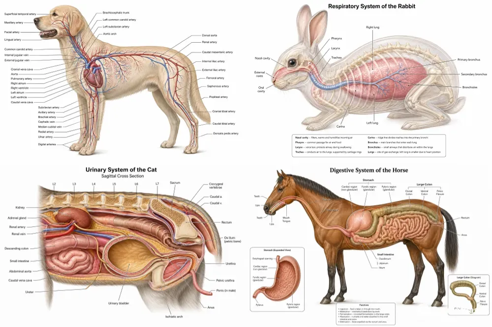 Vet Anatomy Illustration Generator