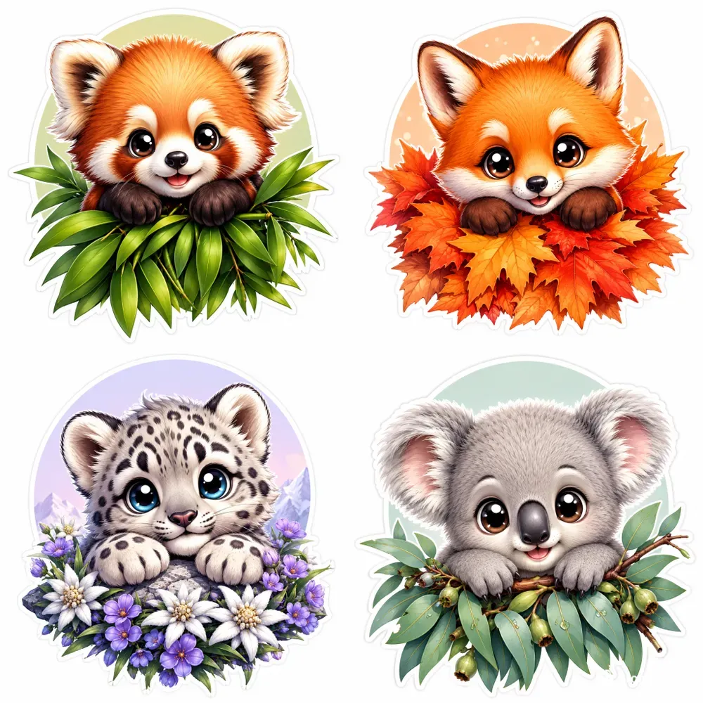 Cute Baby Animal Sticker Collections
