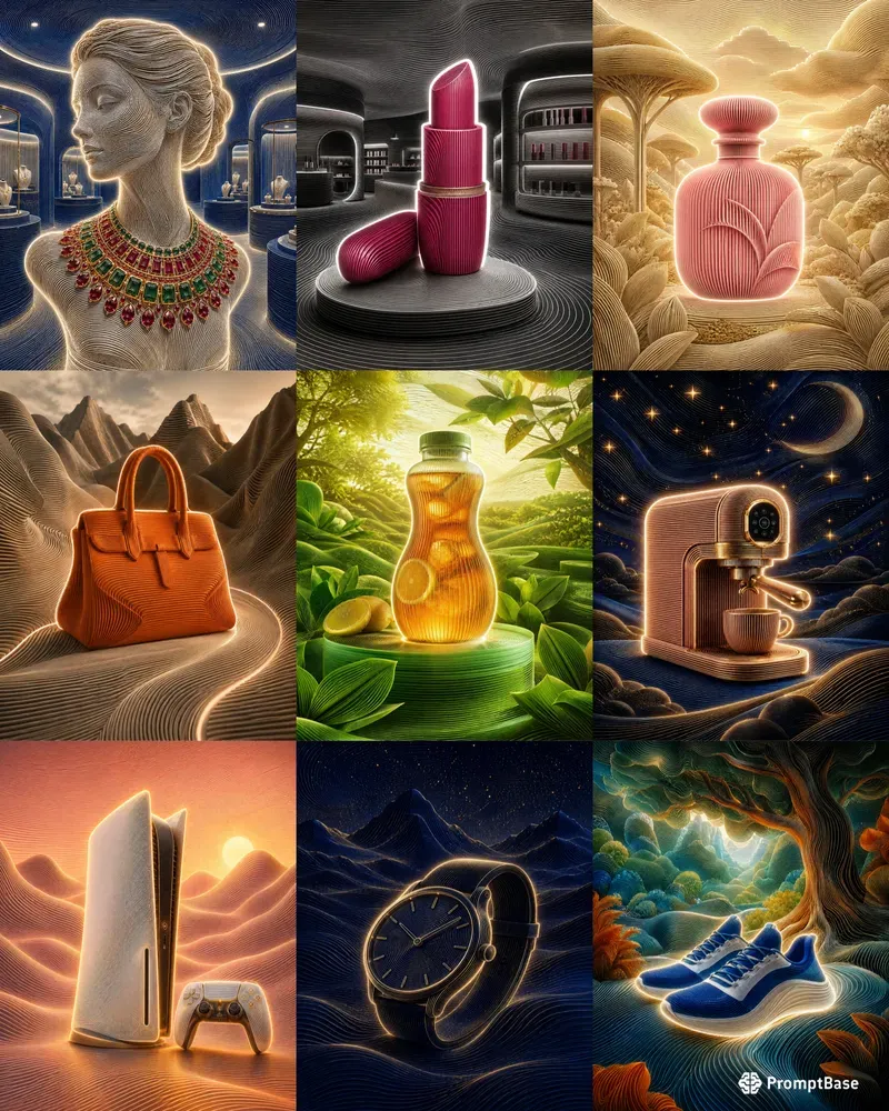 Parametric Line Art Jewelry Campaigns