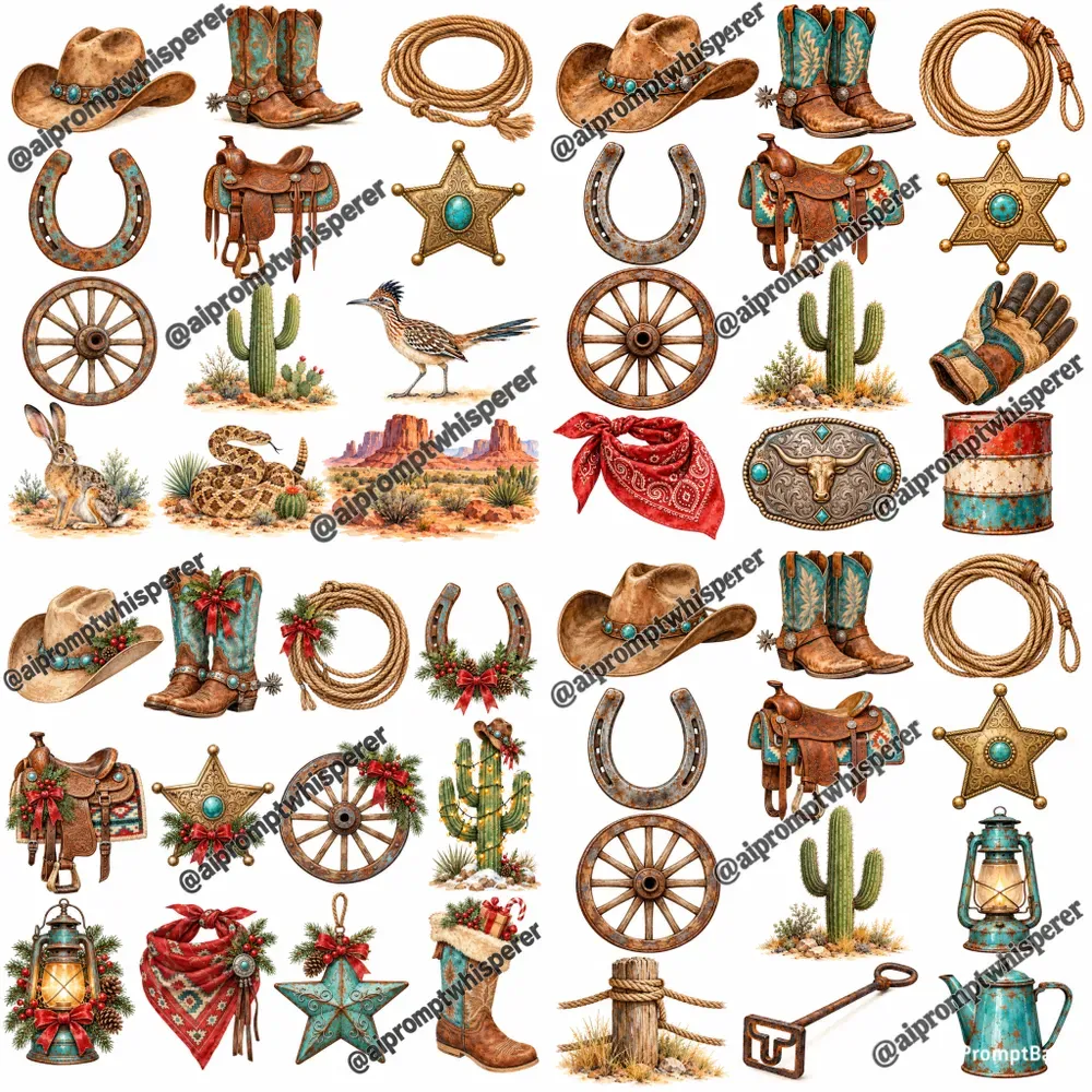 Free Country Western Clipart For Etsy