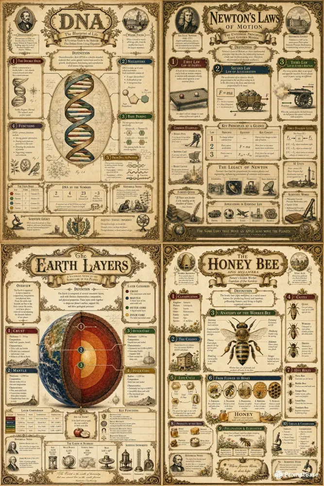 Victorian Educational Infographics