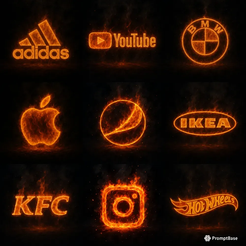 Fiery Logos
