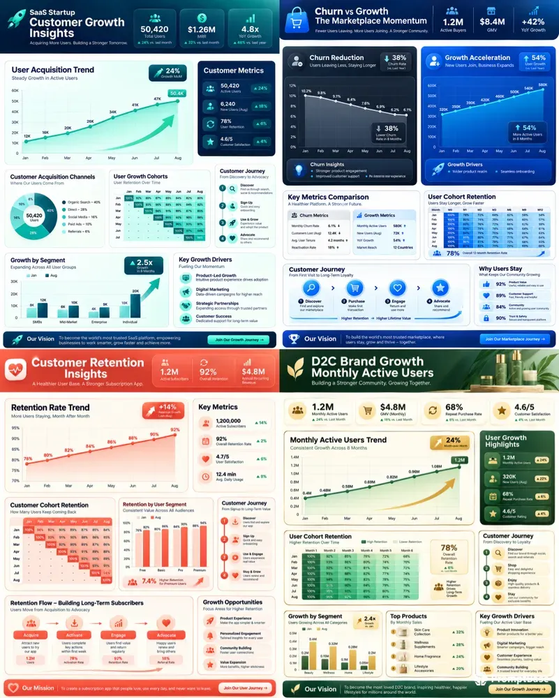 Customer Growth Infographics