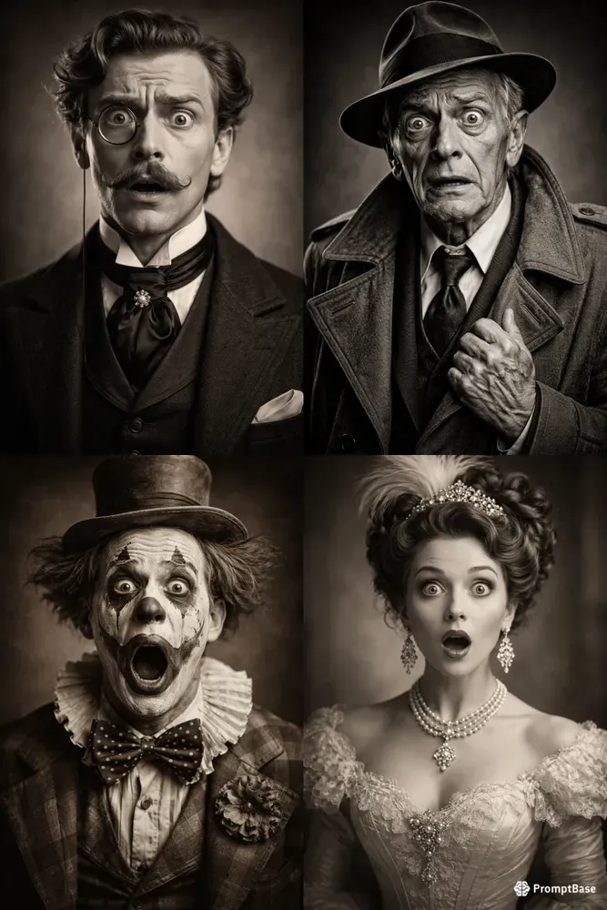 Vintage Expressive Portraits