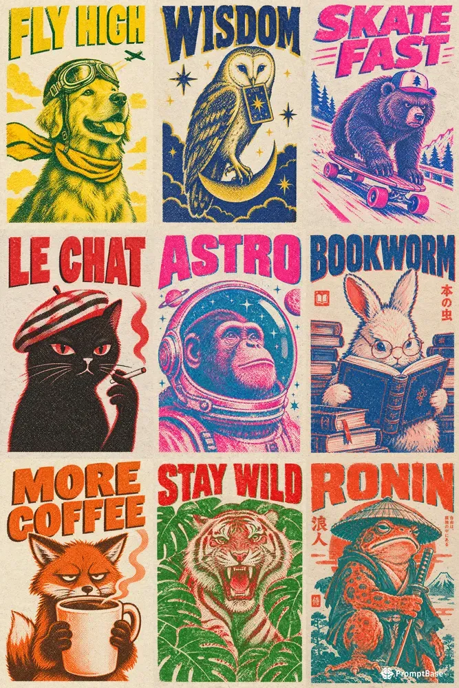 The Fauna Vault Pro Riso Animals
