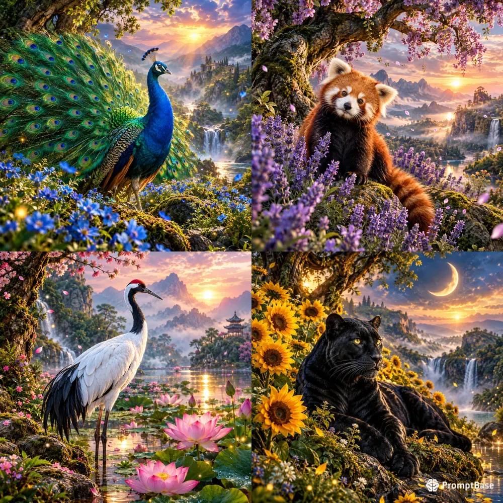 Mystical Wildlife Dreamscapes