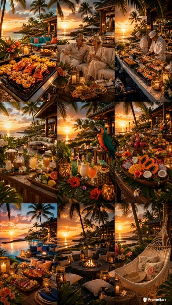 Luxury Hawaiian Resort Barbecues