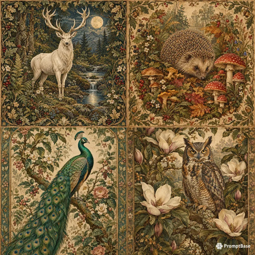 Heirloom Woodland Tapestries