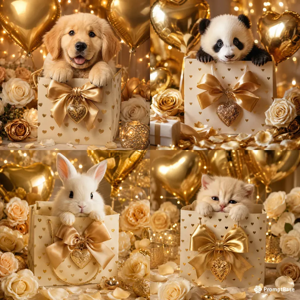 Golden Heart Gift Portraits
