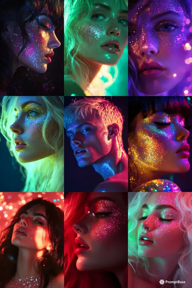 Epic Sequined Women Portraits