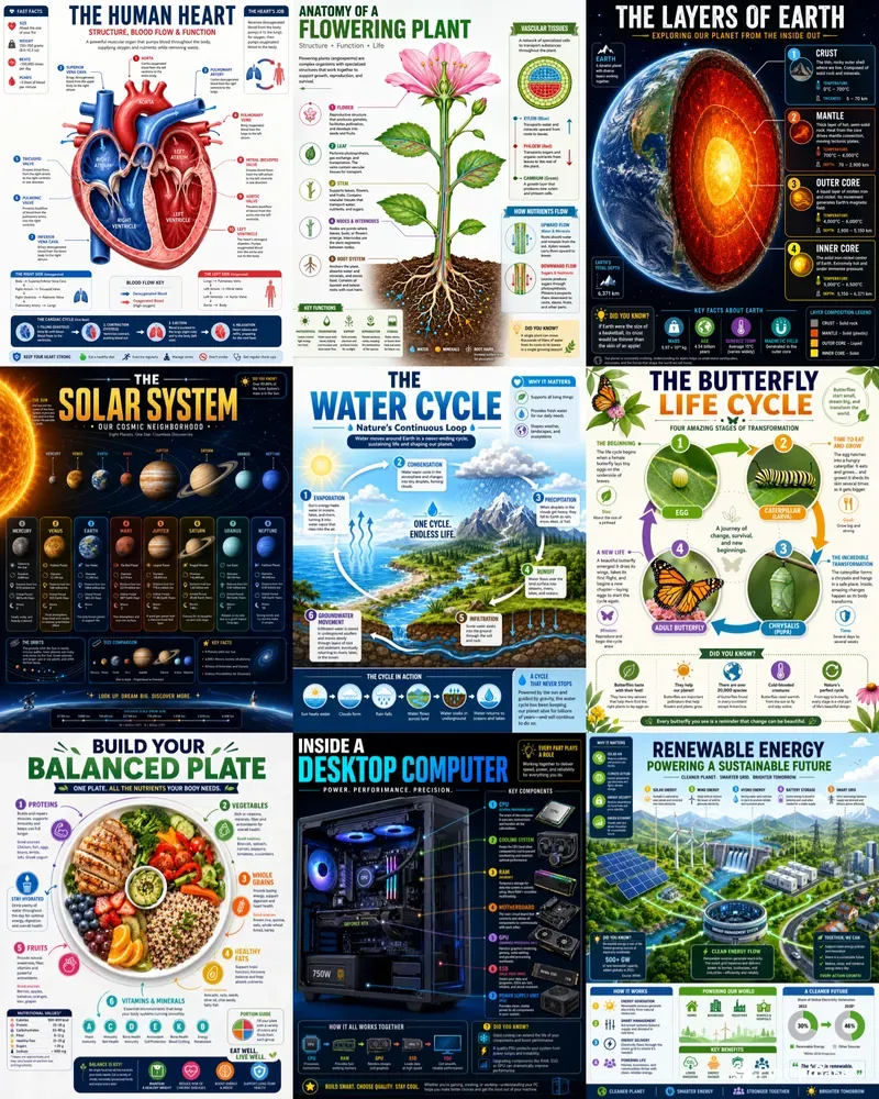 Viral Educational Infographics Packs