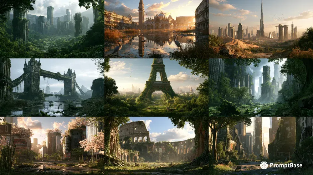 Abandoned Cities Art Generator