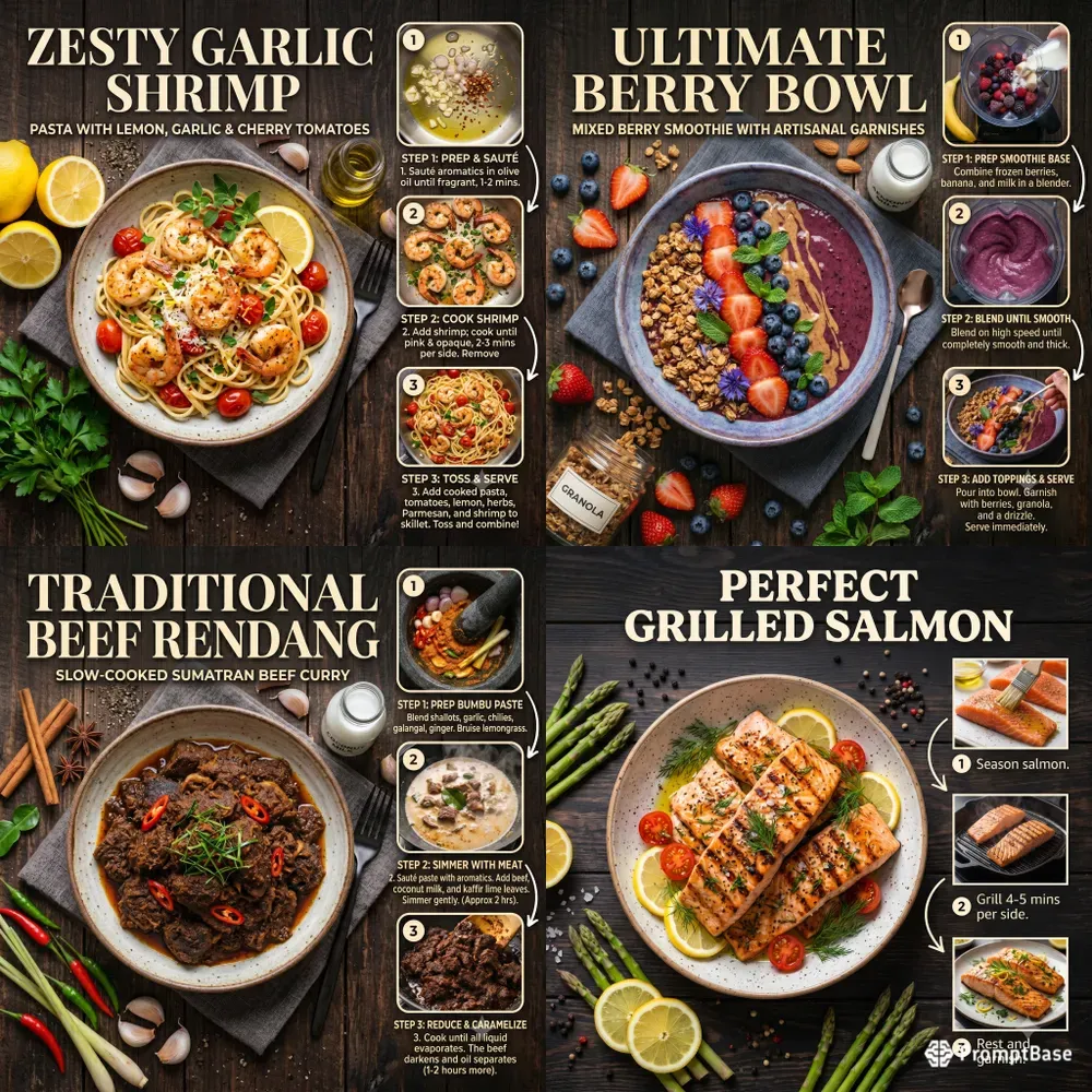 Culinary Recipe Infographic Creators