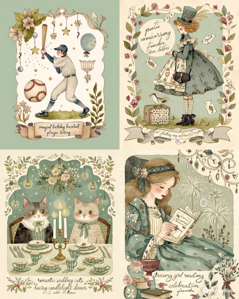 Vintage Fairytale Cards