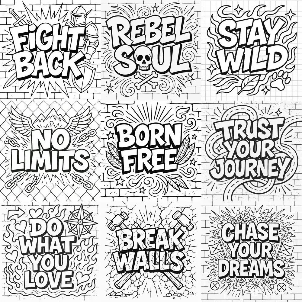 Graffiti Coloring Pages Generators