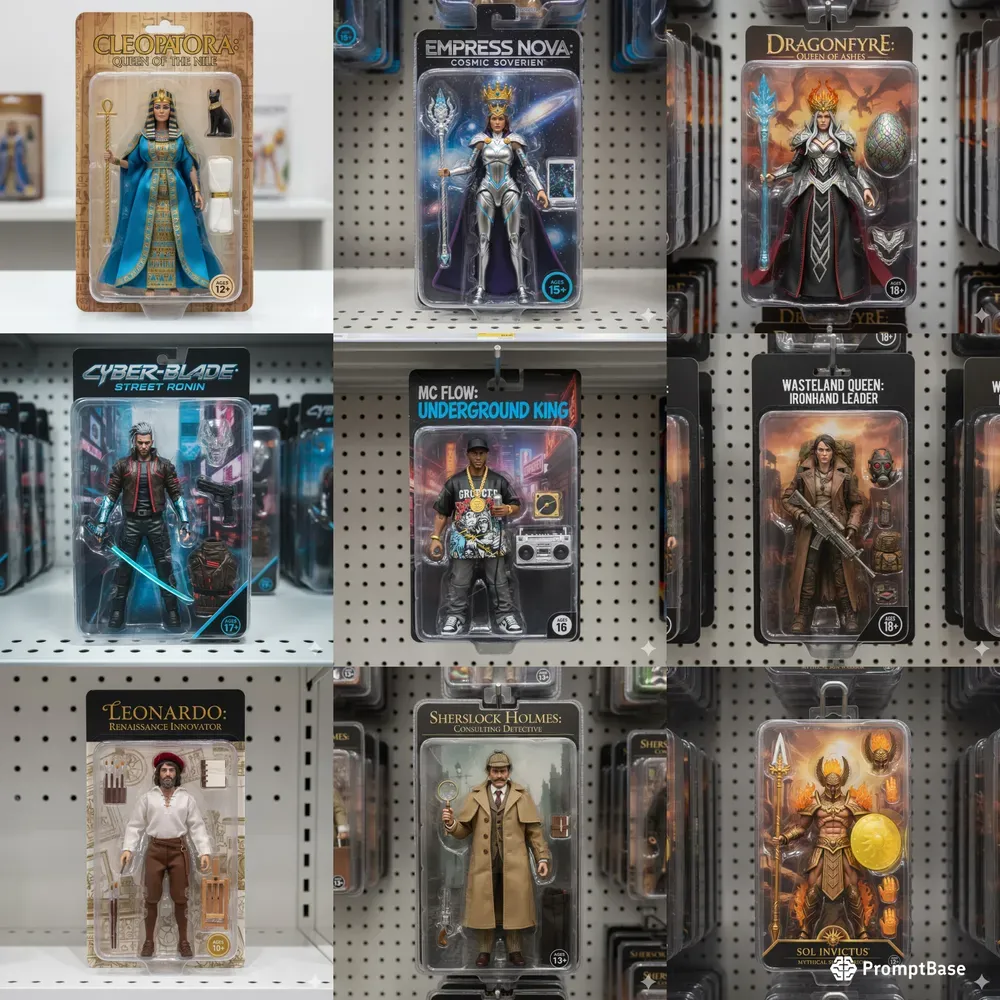 Celebrity Action Figure Packaging Sets