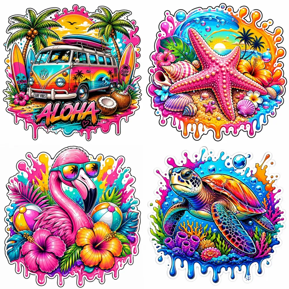 Vibrant Dripping Popart Stickers