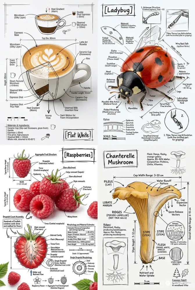 Technical Infographic Sketch Overlays
