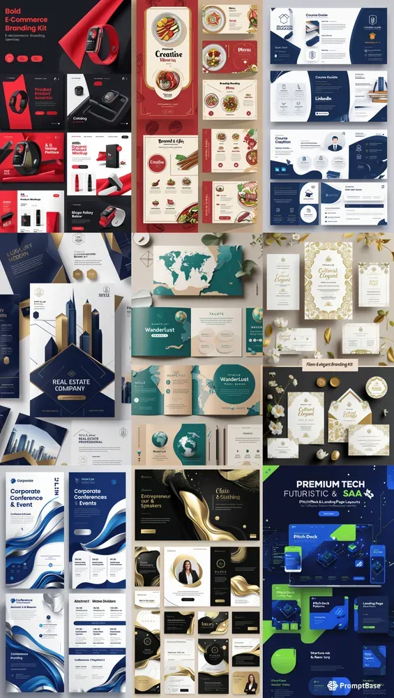 Brand Design Logo Premium Landing Pages