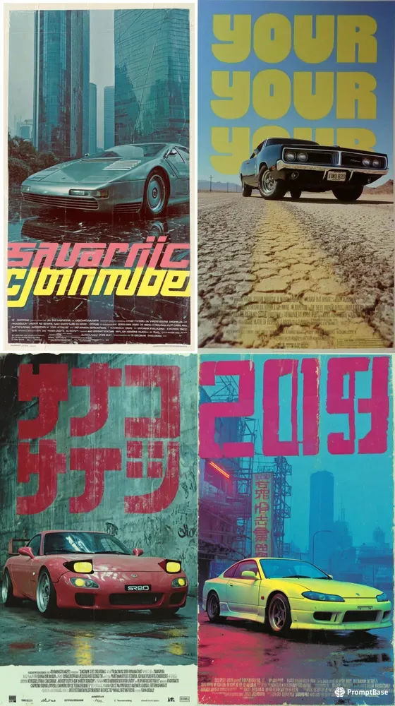 Brutal Retro Car Posters