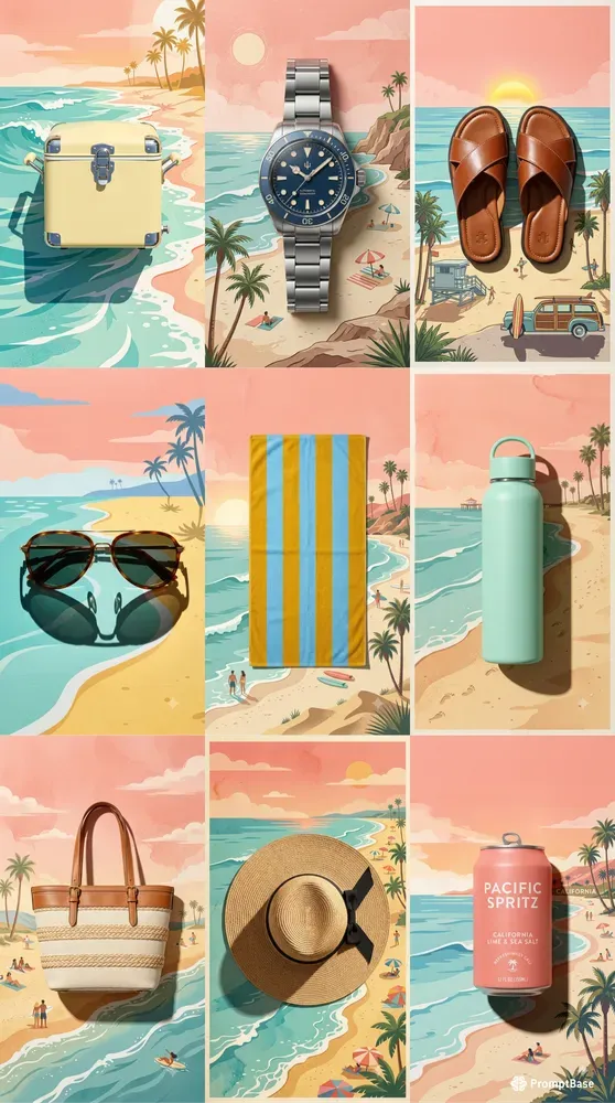 Vintage American Ocean Product Art