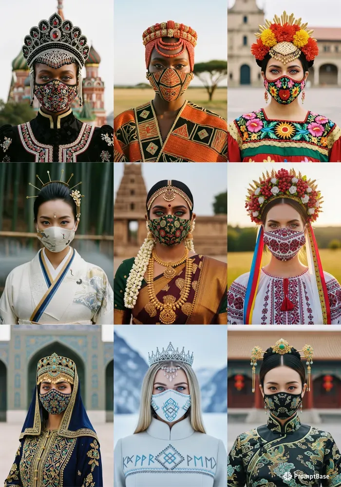 Cinematic Cultural Vogue Portrait Series